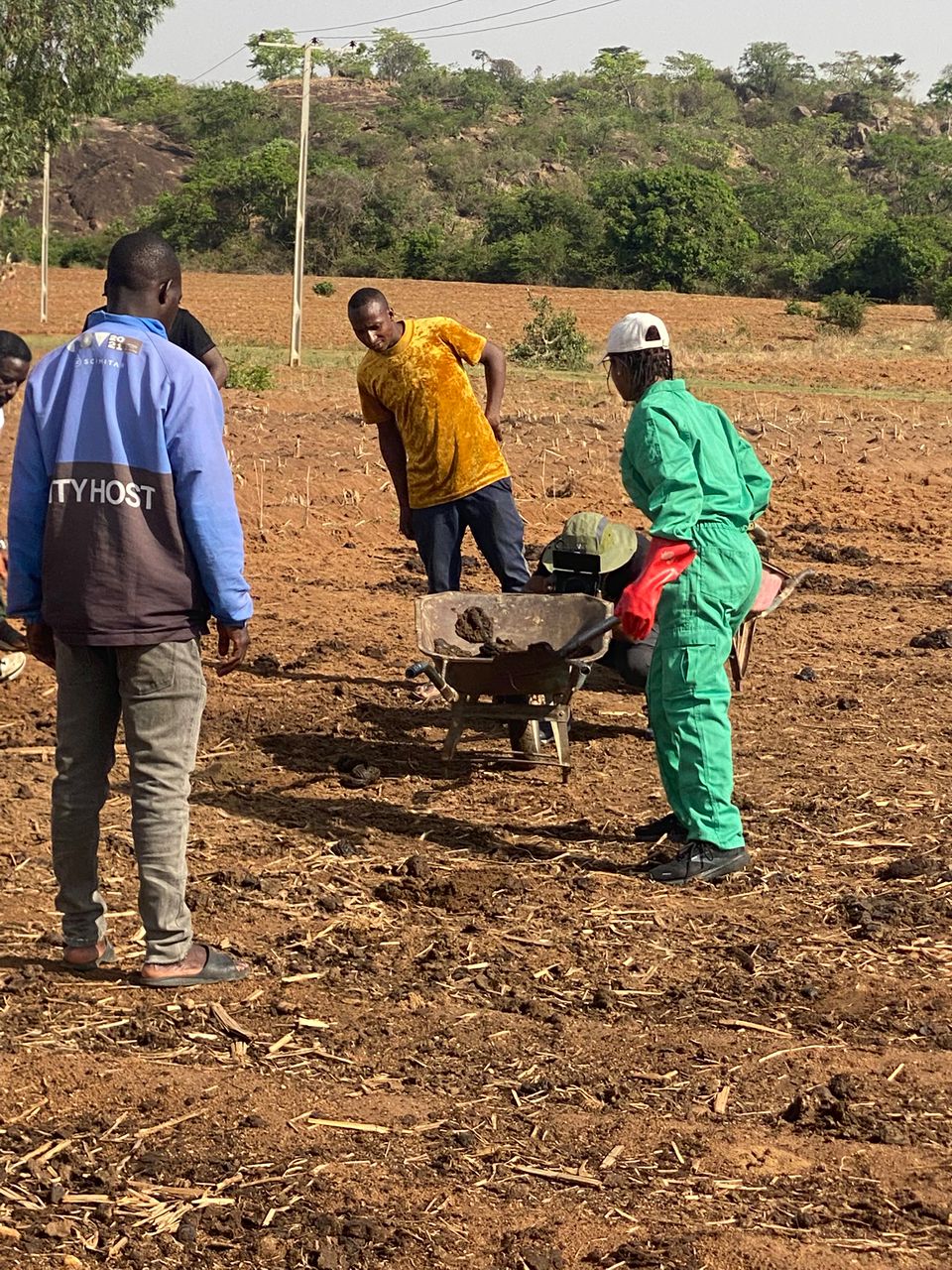 GreenBridge team carrying out biogas field work